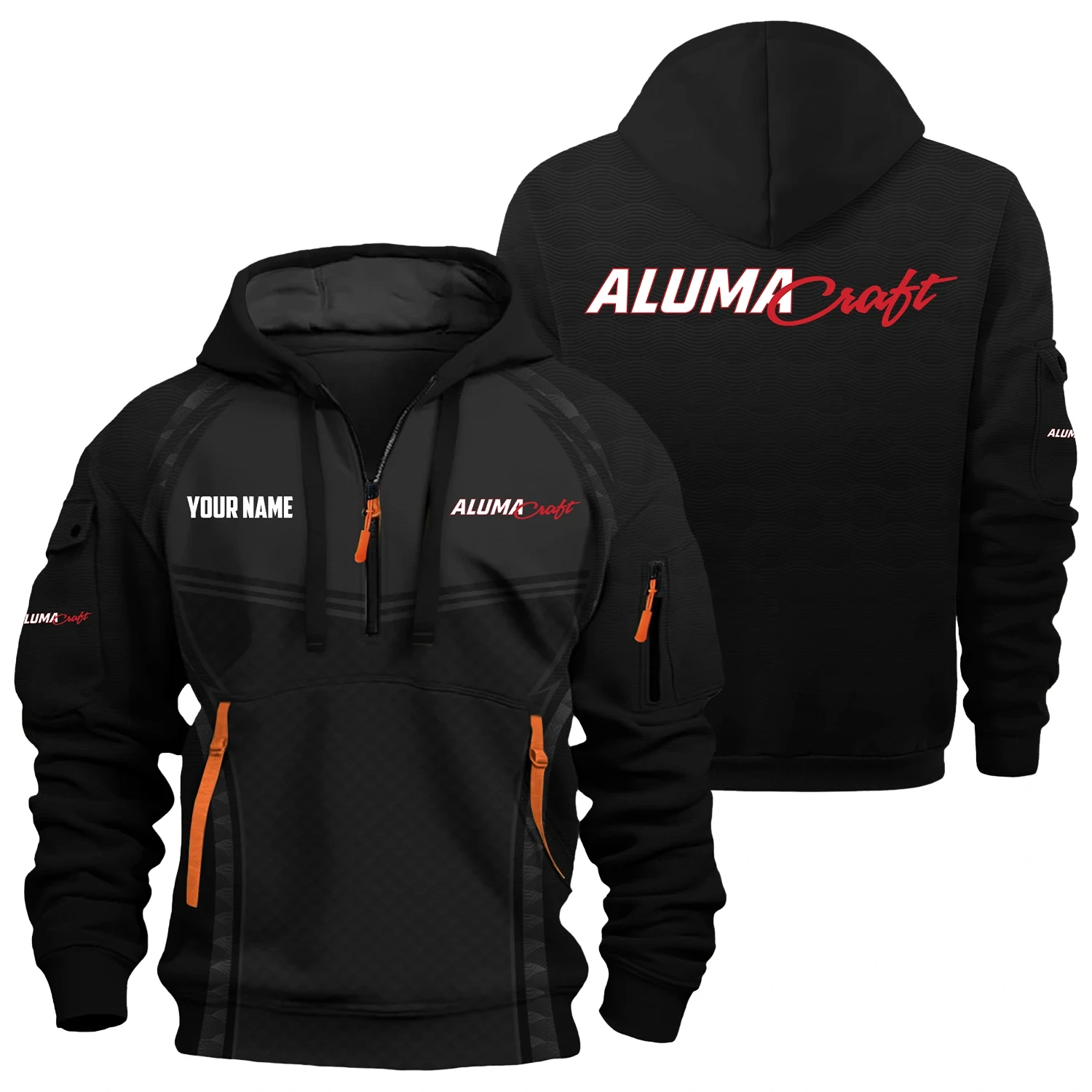 Alumacraft Exclusive Logo Hoodie Half Zipper TTFSHHZ3D081914ACZ