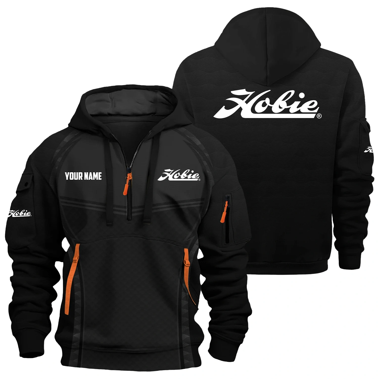 Hobie Exclusive Logo Hoodie Half Zipper TTFSHHZ3D081914HEZ
