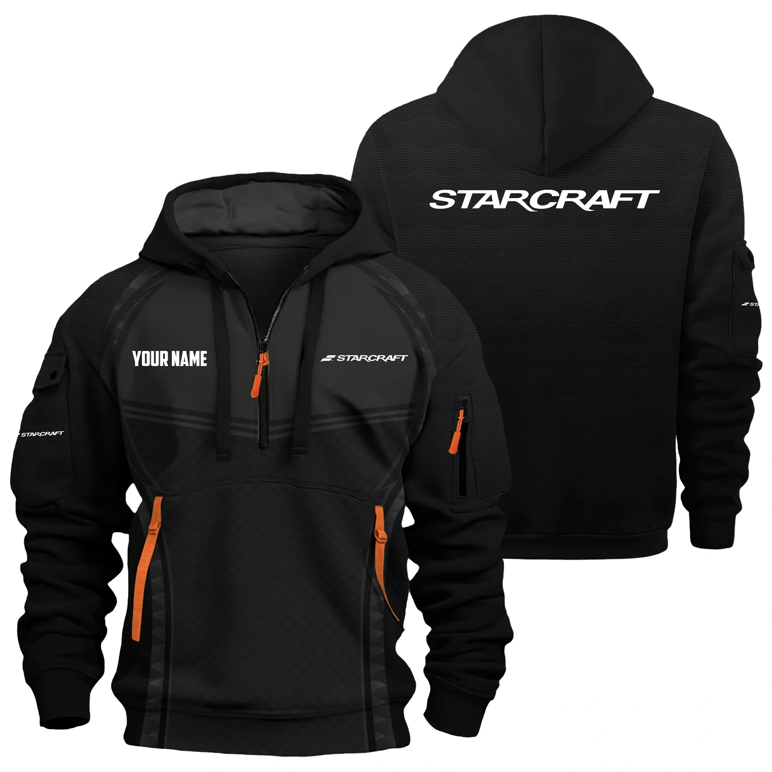 StarCraft Exclusive Logo Hoodie Half Zipper TTFSHHZ3D081914SCZ