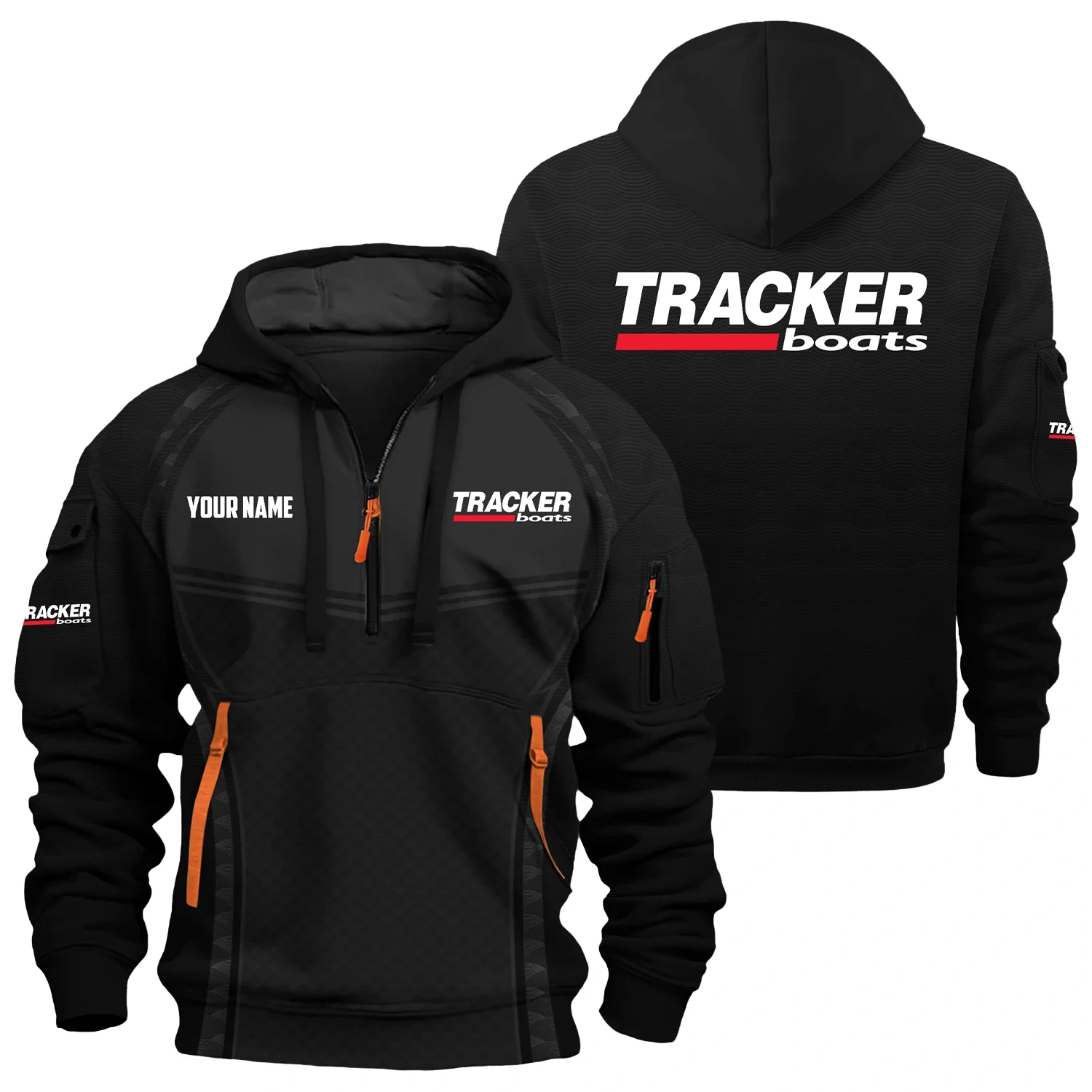 Tracker Exclusive Logo Hoodie Half Zipper TTFSHHZ3D081914TRZ