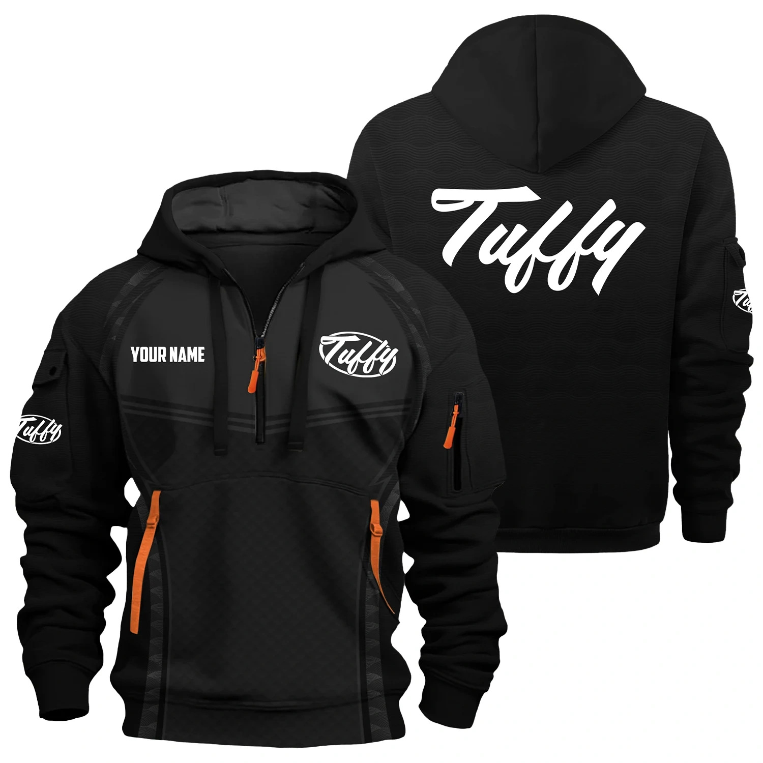 Tuffy Exclusive Logo Hoodie Half Zipper TTFSHHZ3D081914TUZ