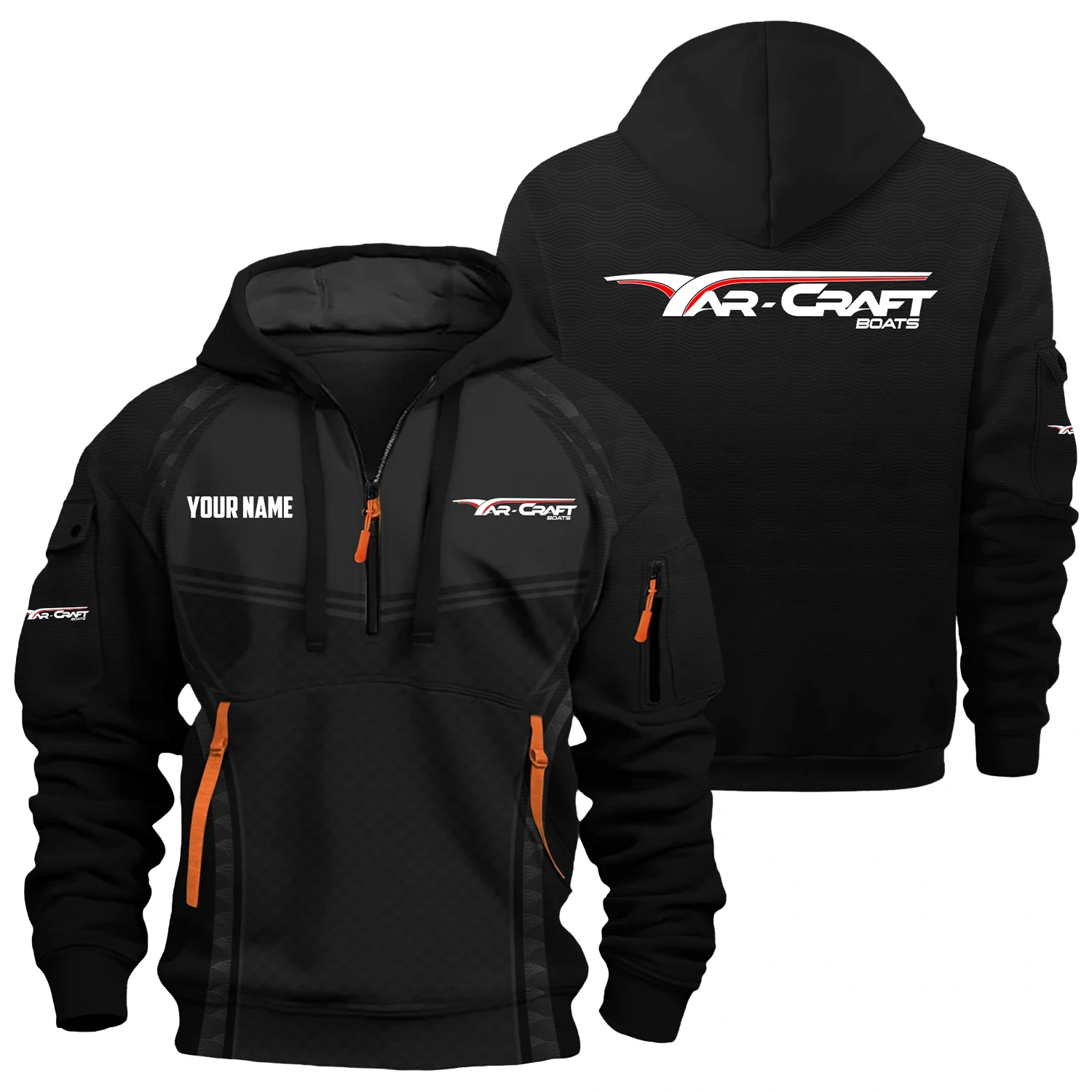 Yar-Craft Exclusive Logo Hoodie Half Zipper TTFSHHZ3D081914YCZ