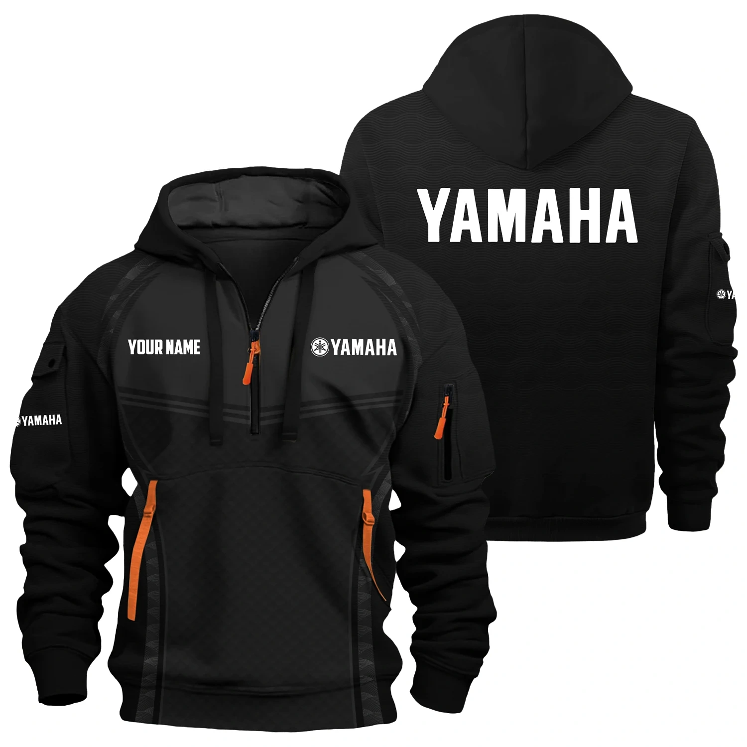 Yamaha Exclusive Logo Hoodie Half Zipper TTFSHHZ3D081914YZ