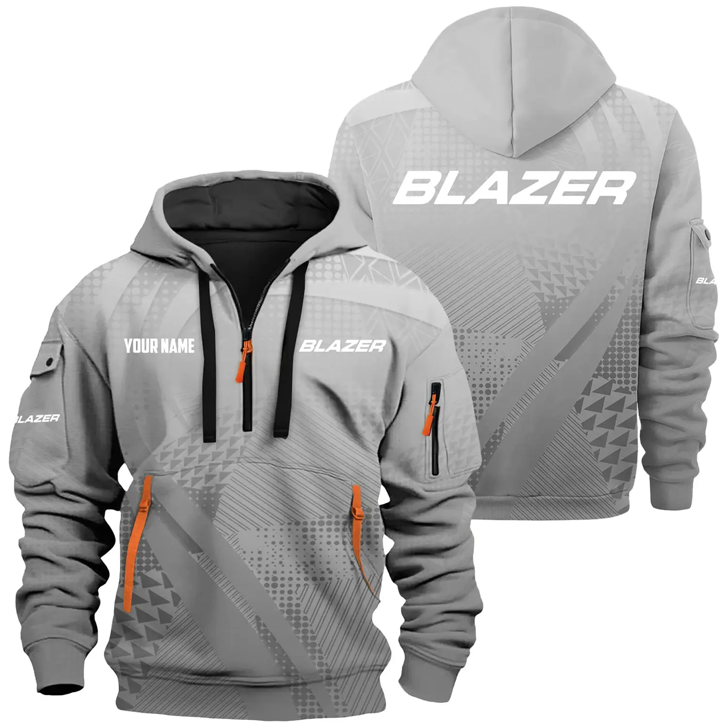 Blazer Exclusive Logo Hoodie Half Zipper TTFSHHZ3D0819A07BLZ