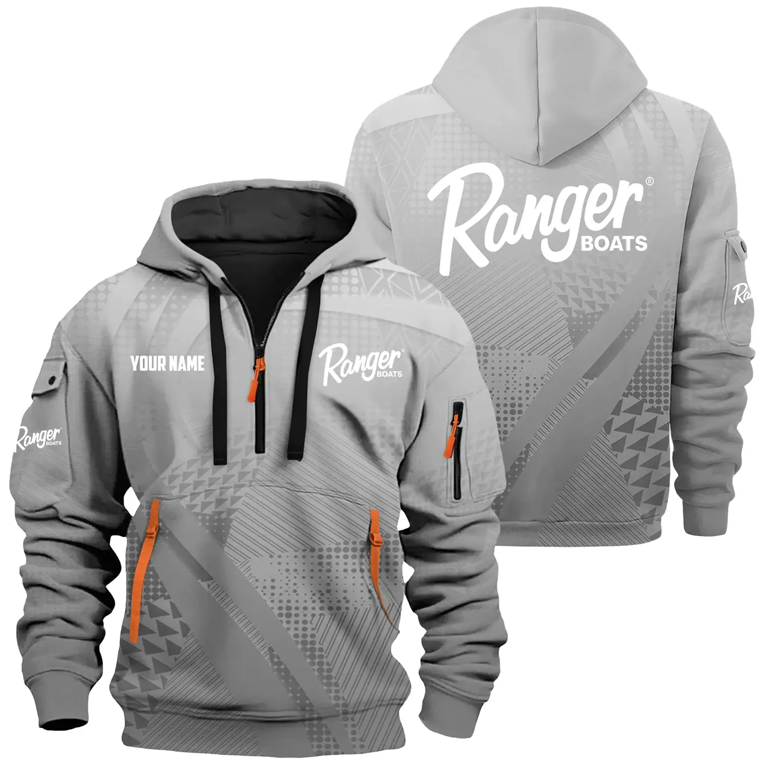 Ranger Exclusive Logo Hoodie Half Zipper TTFSHHZ3D0819A07RBZ