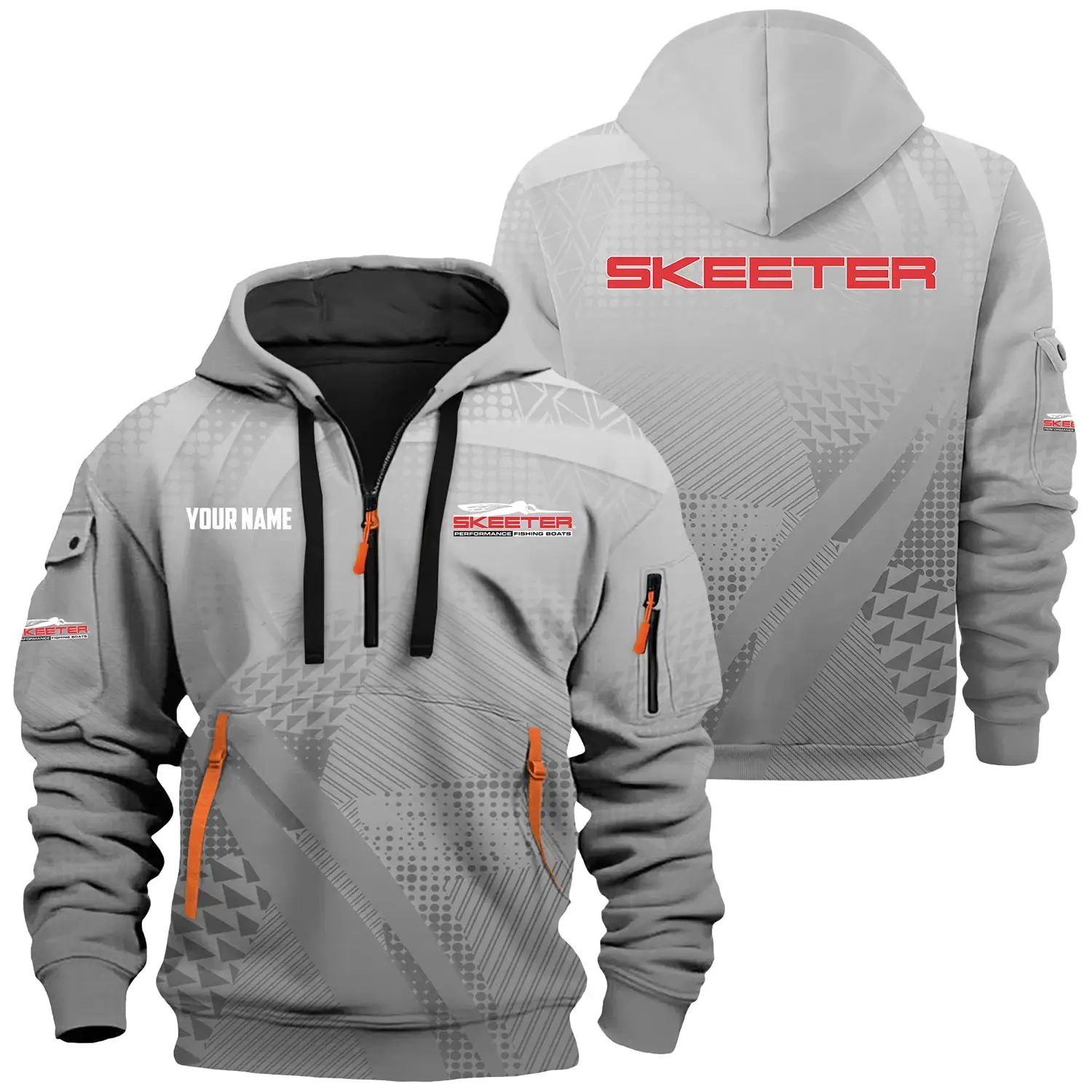 Skeeter Exclusive Logo Hoodie Half Zipper TTFSHHZ3D0819A07STZ