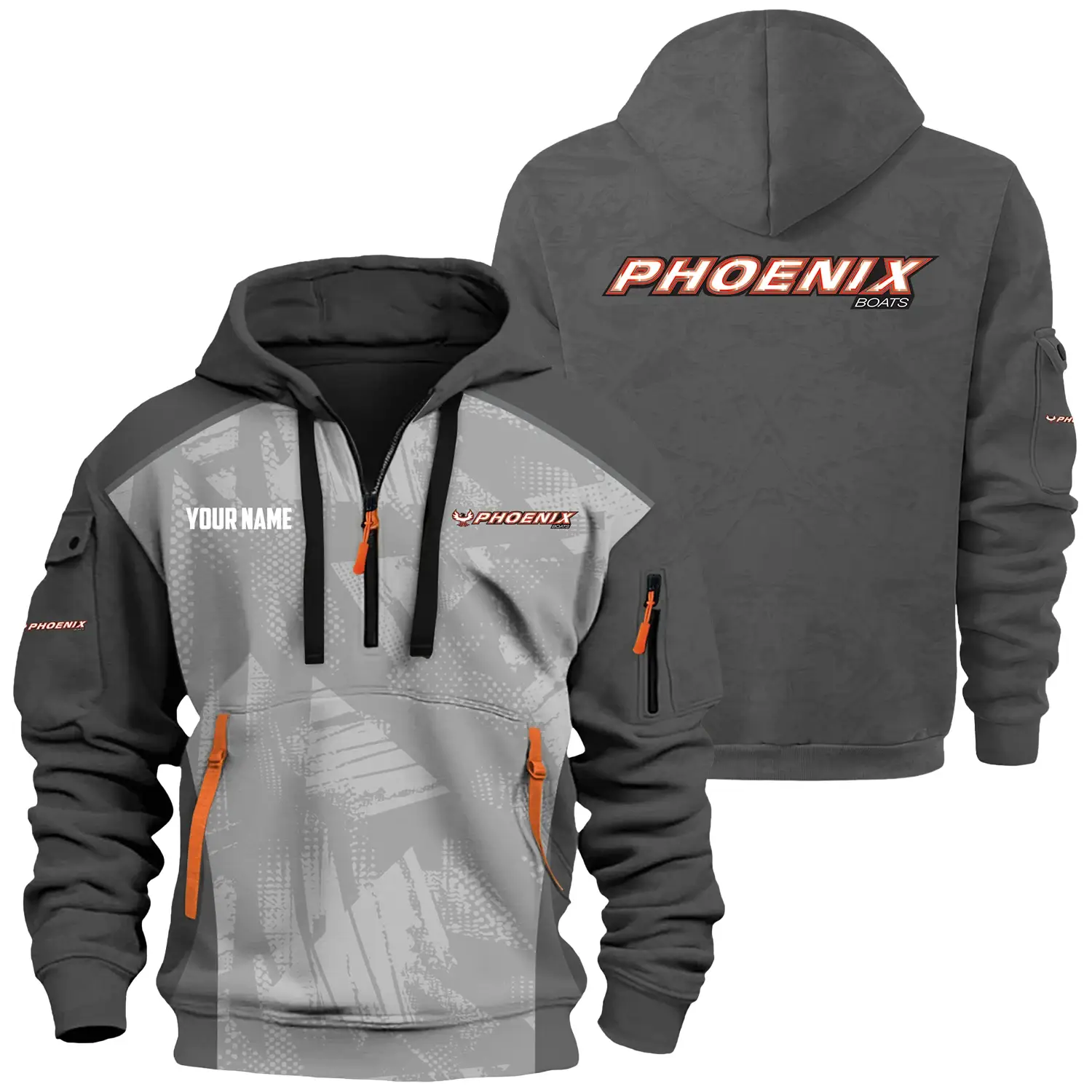 Phoenix Exclusive Logo Hoodie Half Zipper TTFSHHZ3D0819A10PBZ