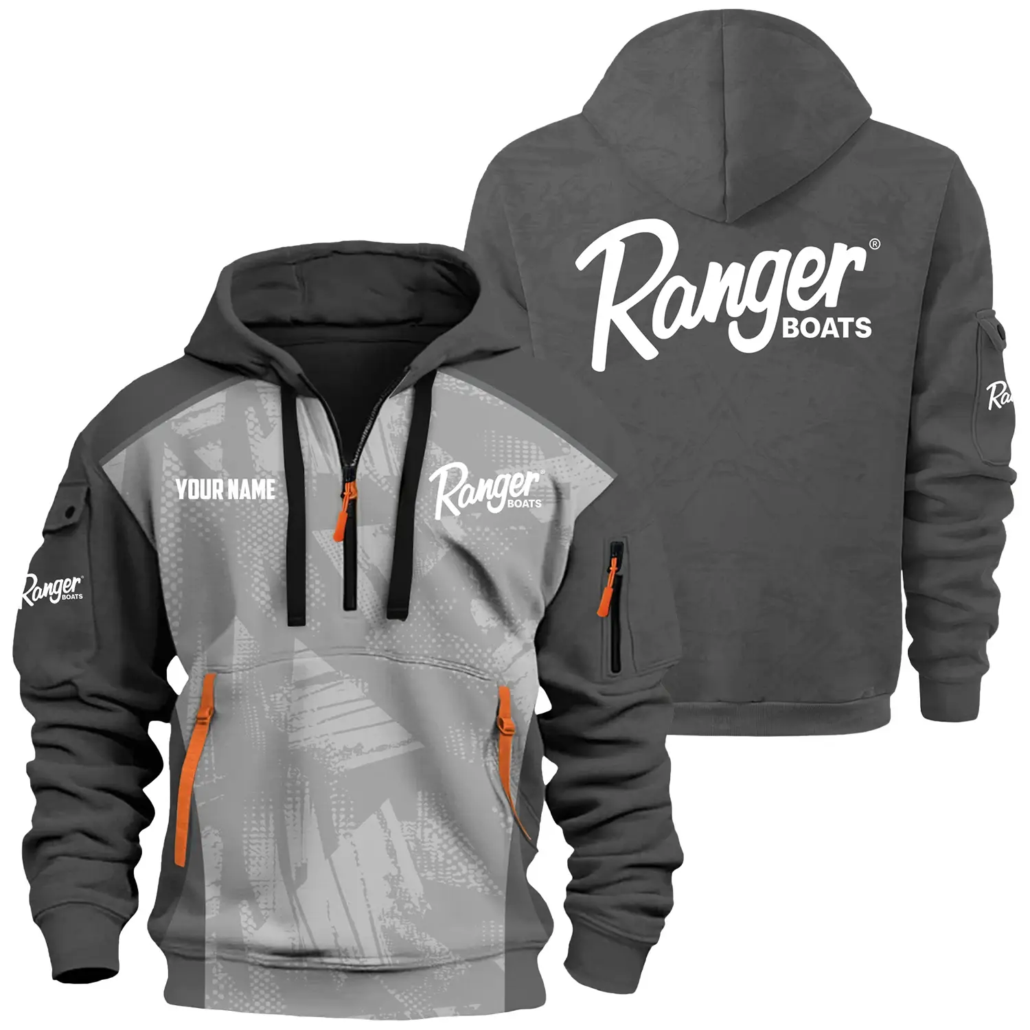 Ranger Exclusive Logo Hoodie Half Zipper TTFSHHZ3D0819A10RBZ