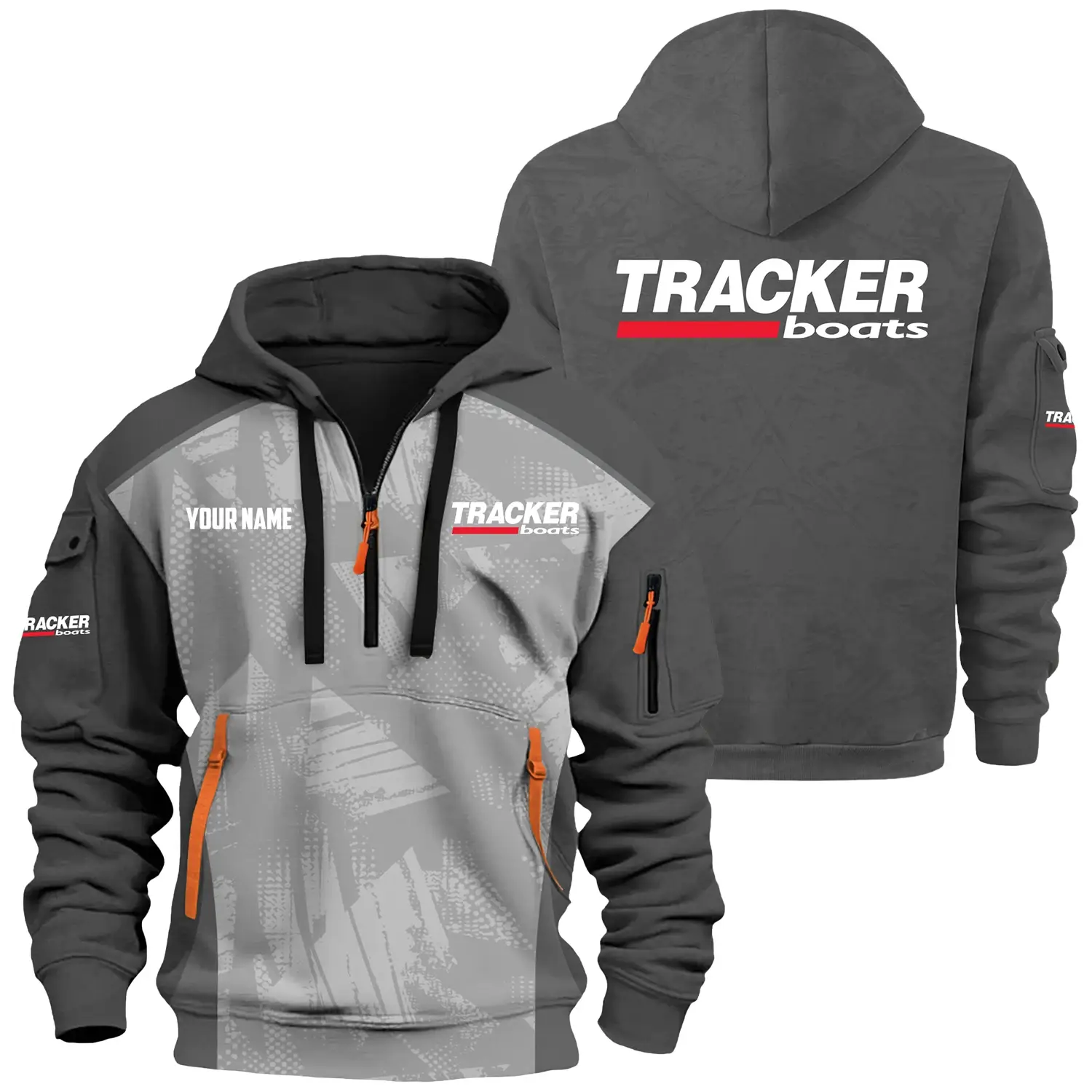 Tracker Exclusive Logo Hoodie Half Zipper TTFSHHZ3D0819A10TRZ
