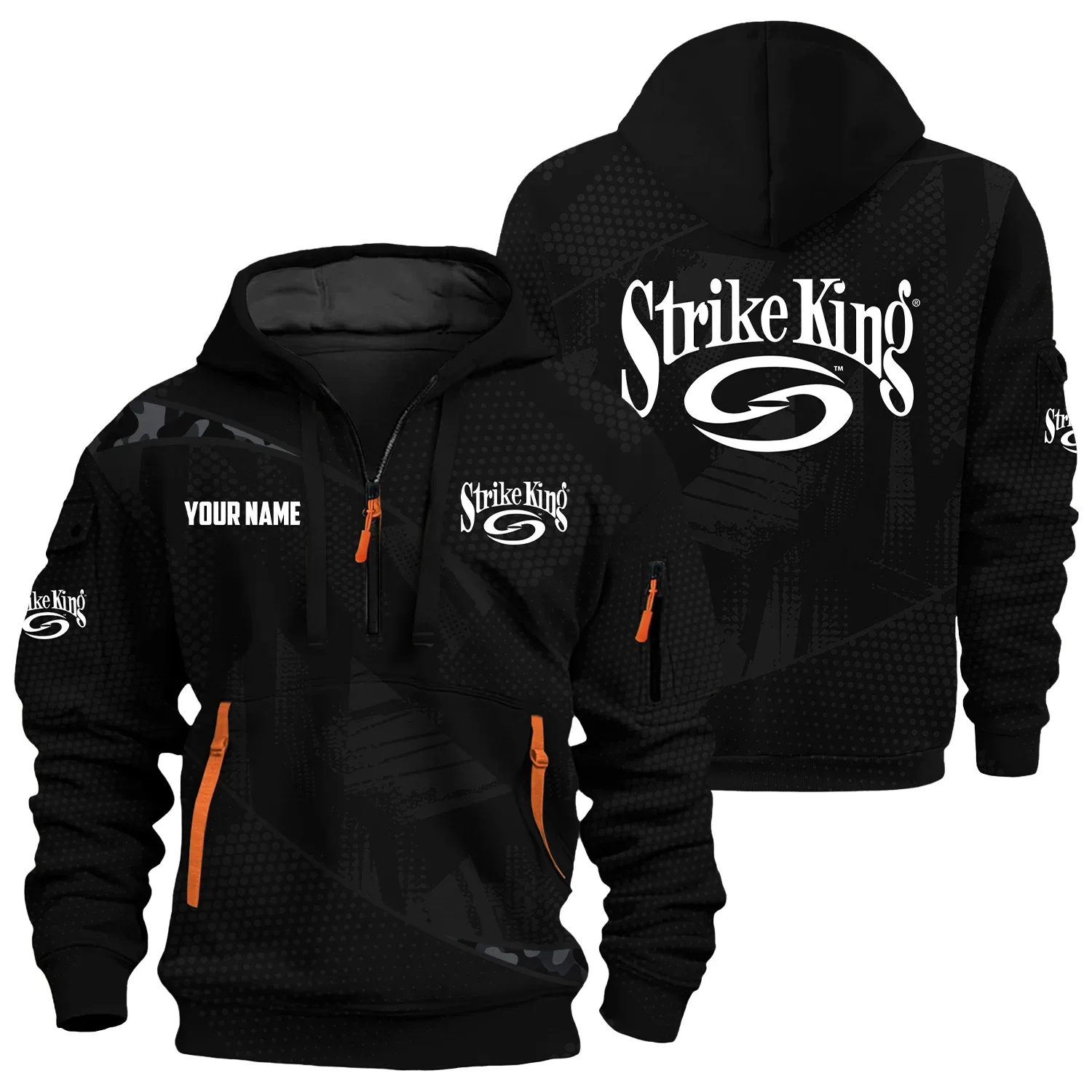 Strike King Exclusive Logo Hoodie Half Zipper TTFSHHZ3D0819A12SKZ