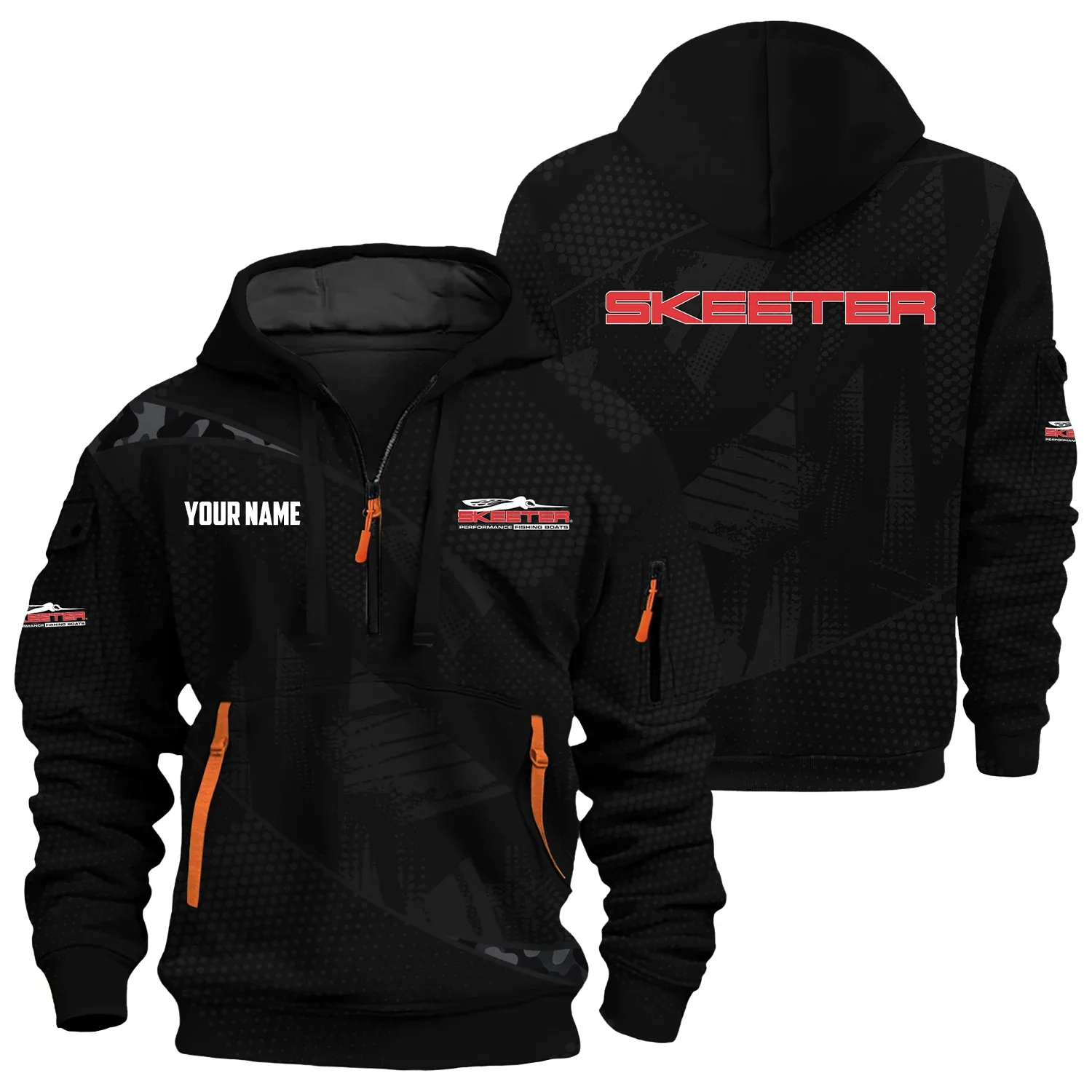Skeeter Exclusive Logo Hoodie Half Zipper TTFSHHZ3D0819A12STZ