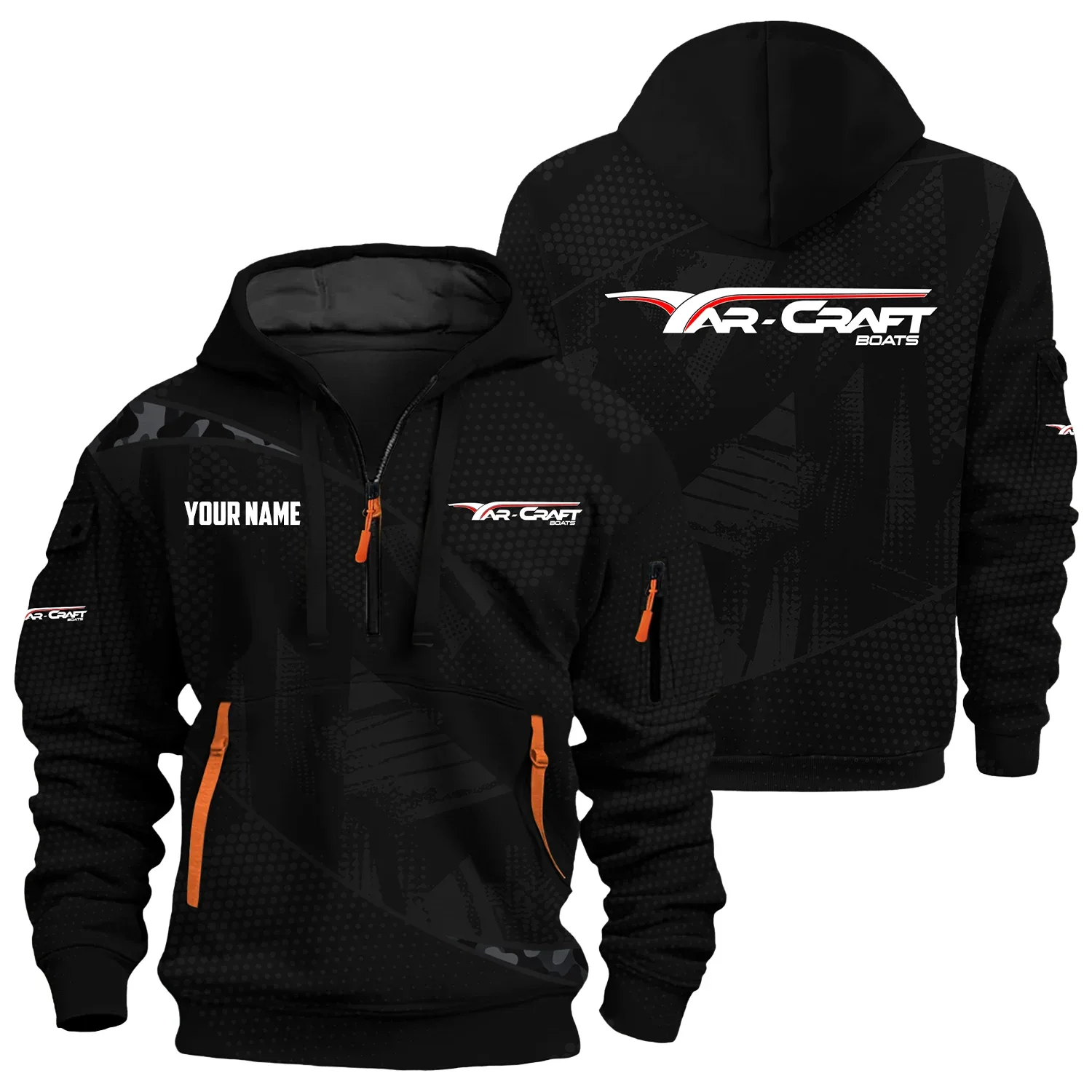Yar-Craft Exclusive Logo Hoodie Half Zipper TTFSHHZ3D0819A12YCZ