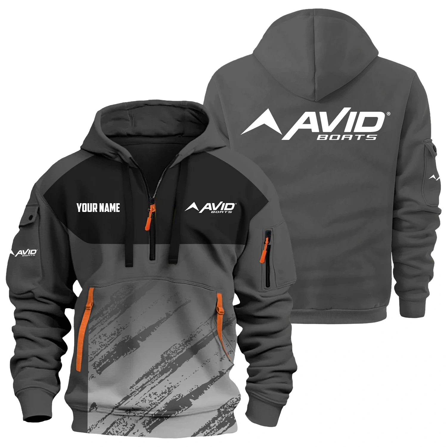Avid Exclusive Logo Hoodie Half Zipper TTFSHHZ3D0819C04AVZ