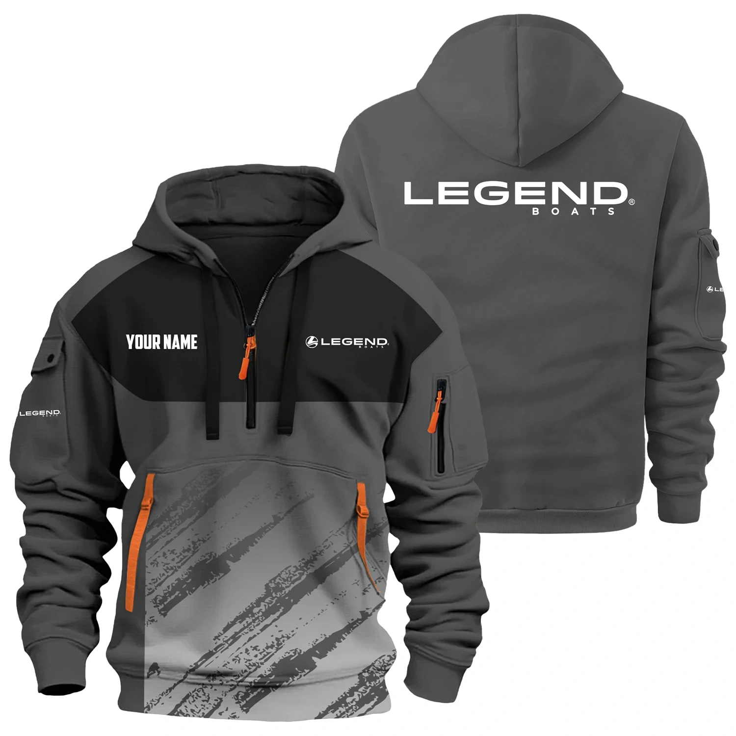 Legend Exclusive Logo Hoodie Half Zipper TTFSHHZ3D0819C04LEZ
