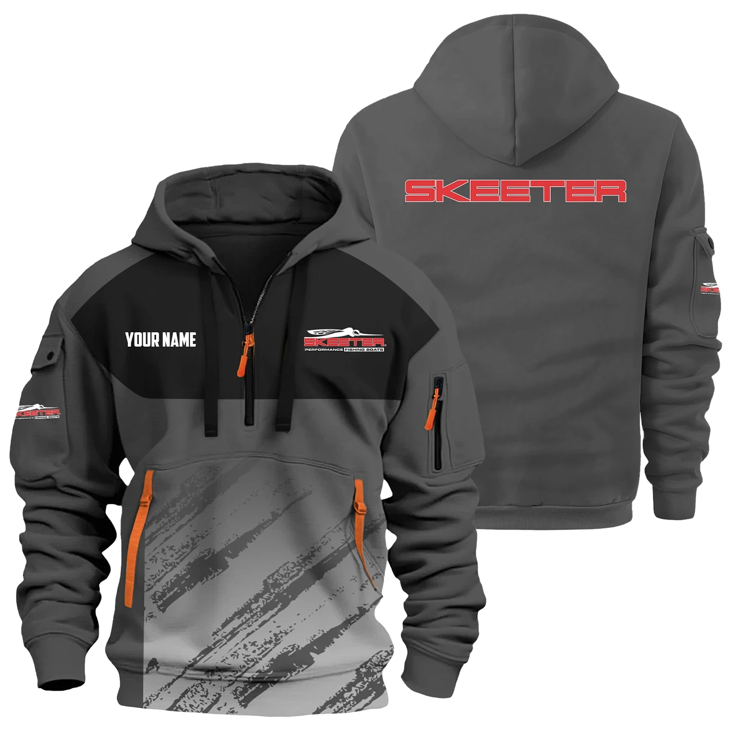 Skeeter Exclusive Logo Hoodie Half Zipper TTFSHHZ3D0819C04STZ