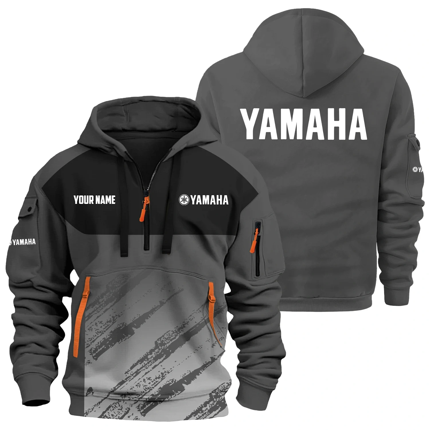 Yamaha Exclusive Logo Hoodie Half Zipper TTFSHHZ3D0819C04YZ