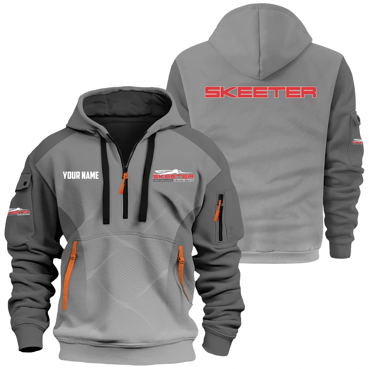 Skeeter Exclusive Logo Hoodie Half Zipper TTFSHHZ3D0819C05STZ