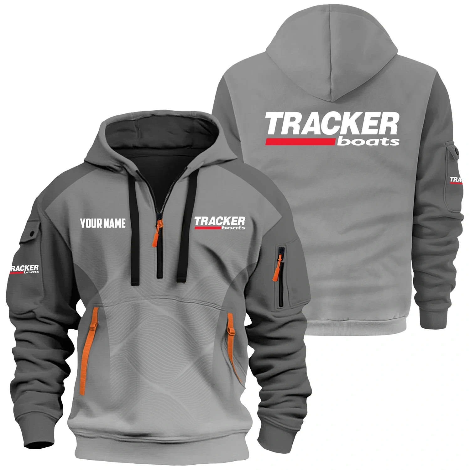 Tracker Exclusive Logo Hoodie Half Zipper TTFSHHZ3D0819C05TRZ