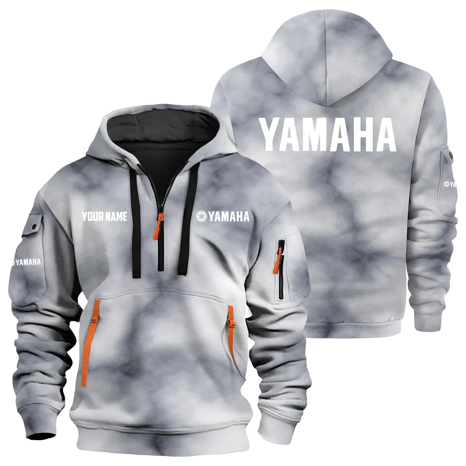 Yamaha Exclusive Logo Hoodie Half Zipper TTFSHHZ3D0819C06YZ