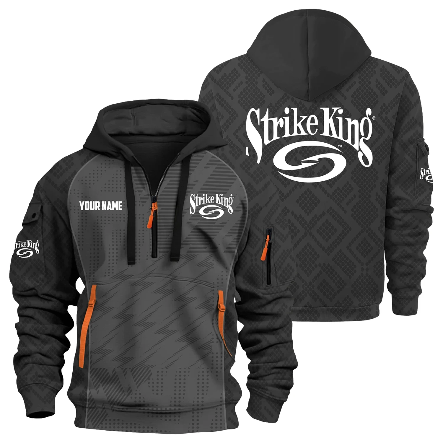 Strike King Exclusive Logo Hoodie Half Zipper TTFSHHZ3D0819C08SKZ