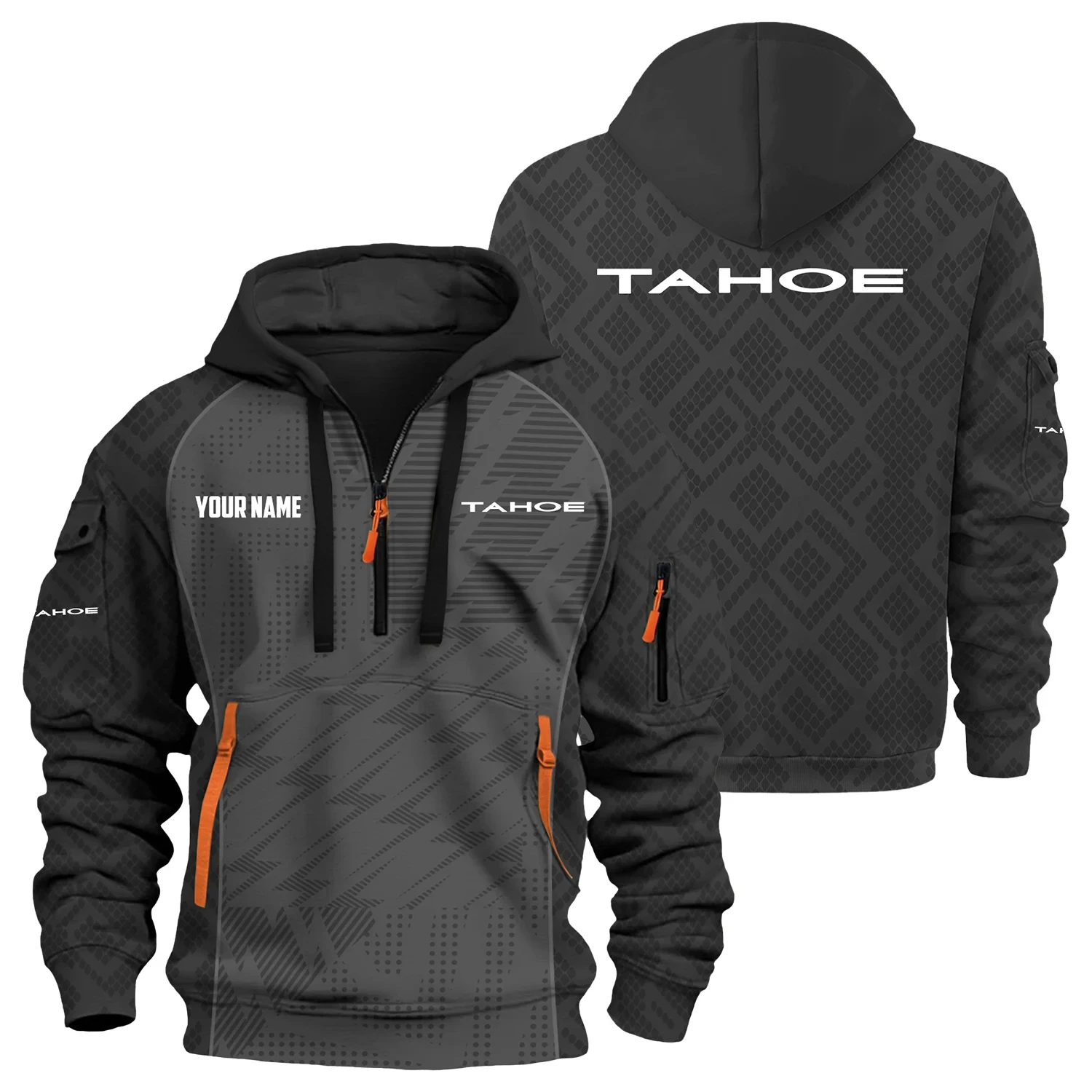 Tahoe Exclusive Logo Hoodie Half Zipper TTFSHHZ3D0819C08TAZ