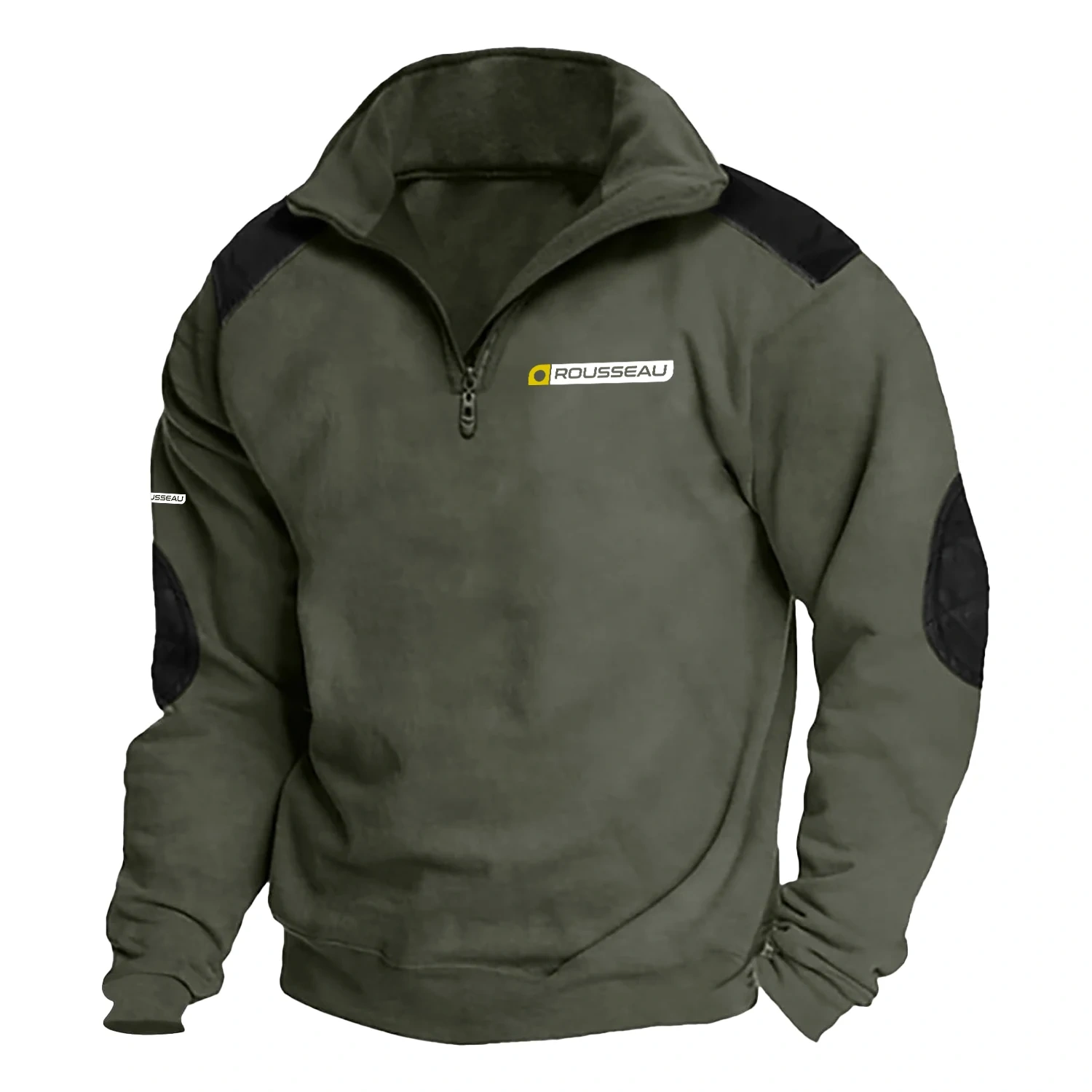 Rousseau Exclusive Logo Tactical Quarter-Zip Sweatshirt NBVMSCS1401ROZ – Rousseau Sweatshirt