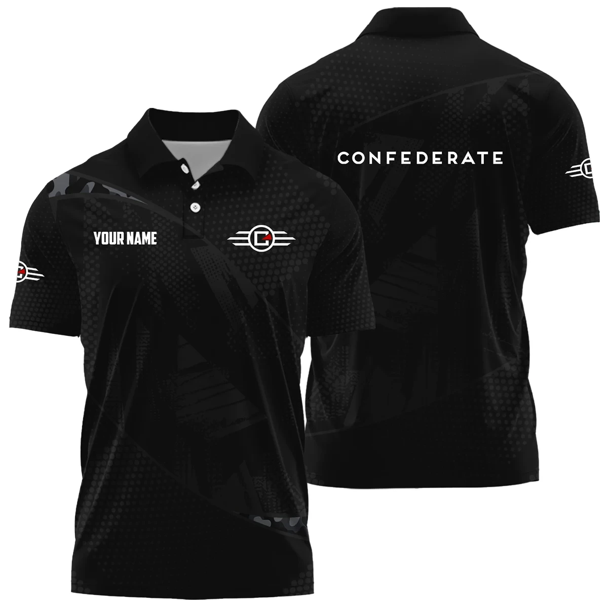 Confederate Motors Exclusive Polo Shirt OSMTBPLTS121112CMZ – Confederate Motors Polo Shirt