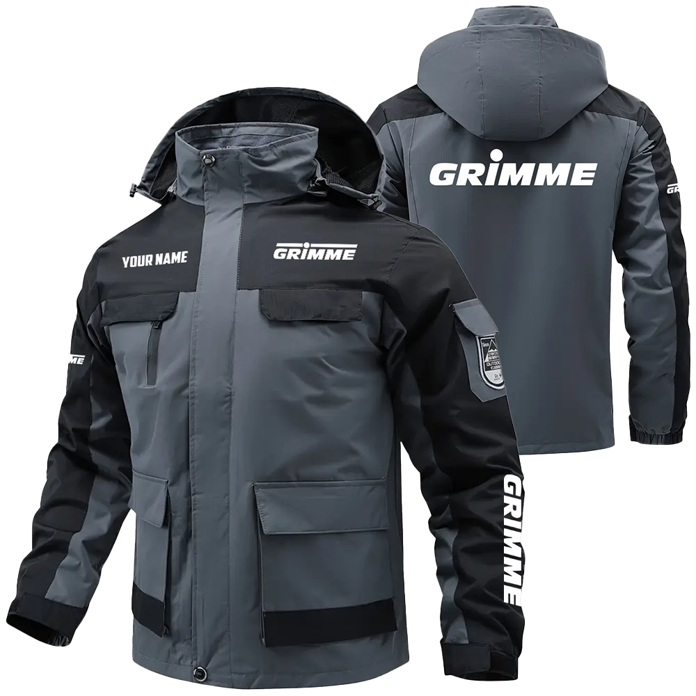Grimme Exclusive Water Resistant Outdoor Jacket Detachable Hood OUFAV203A0819GMZ - Grimme Jacket