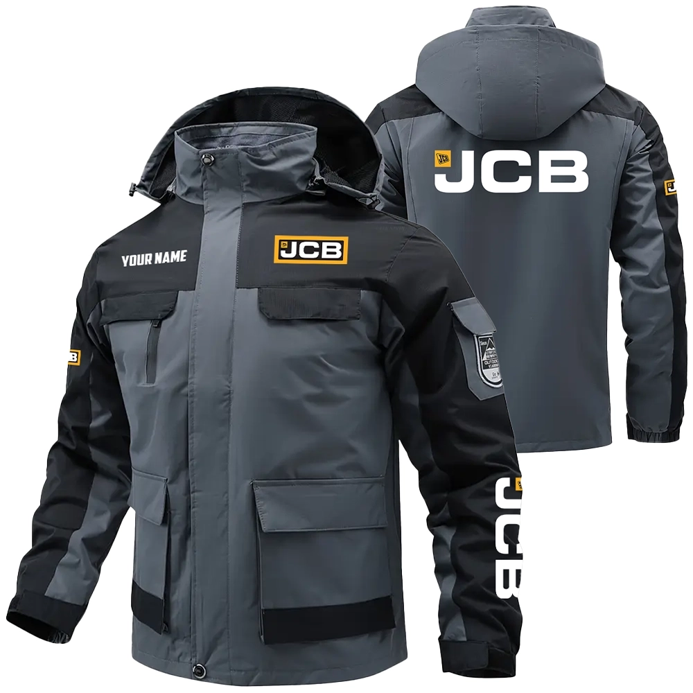 JCB Agriculture Exclusive Water Resistant Outdoor Jacket Detachable Hood OUFAV203A0819JAZ – JCB Agriculture Jacket