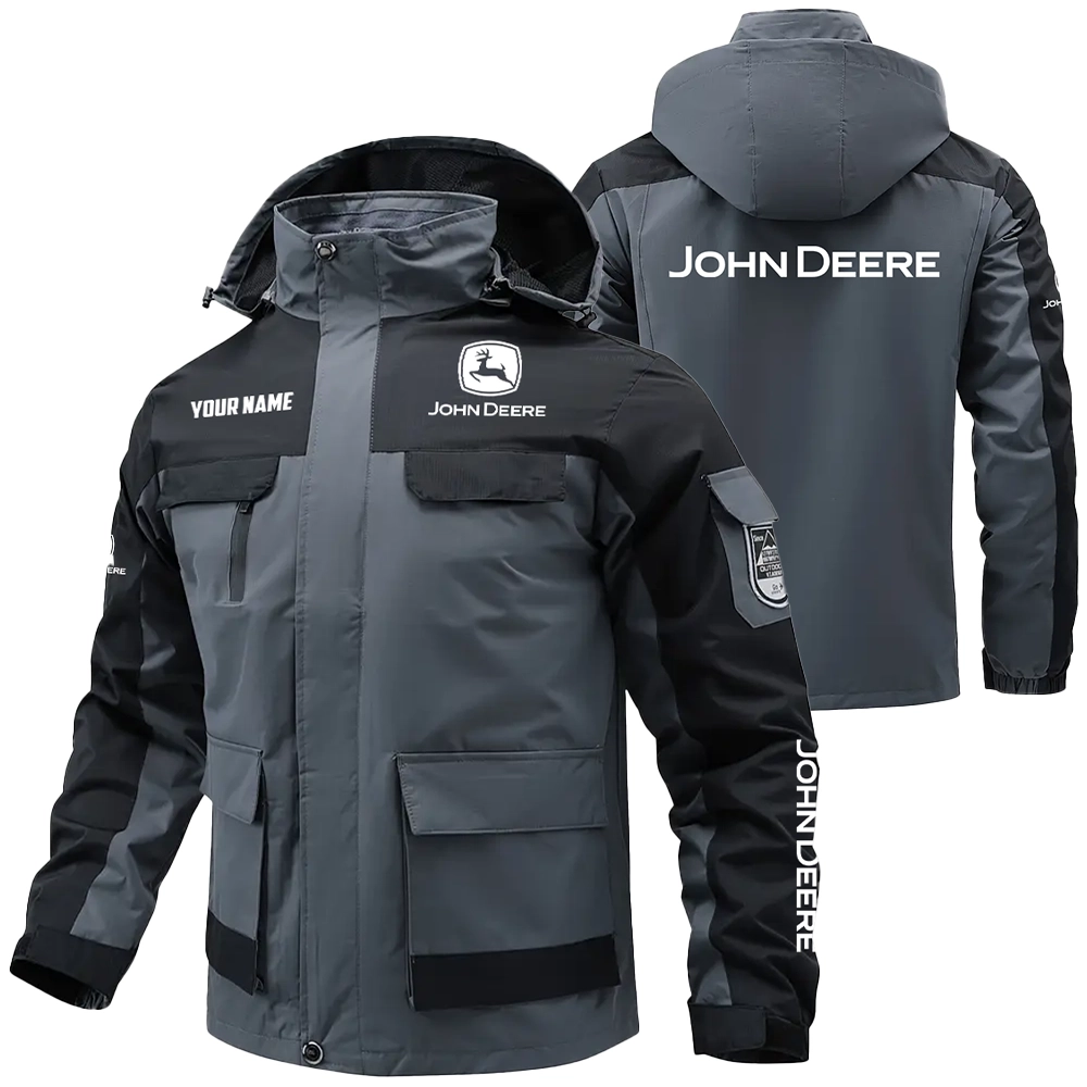 John Deere Exclusive Water Resistant Outdoor Jacket Detachable Hood OUFAV203A0819JDZ – John Deere Jacket