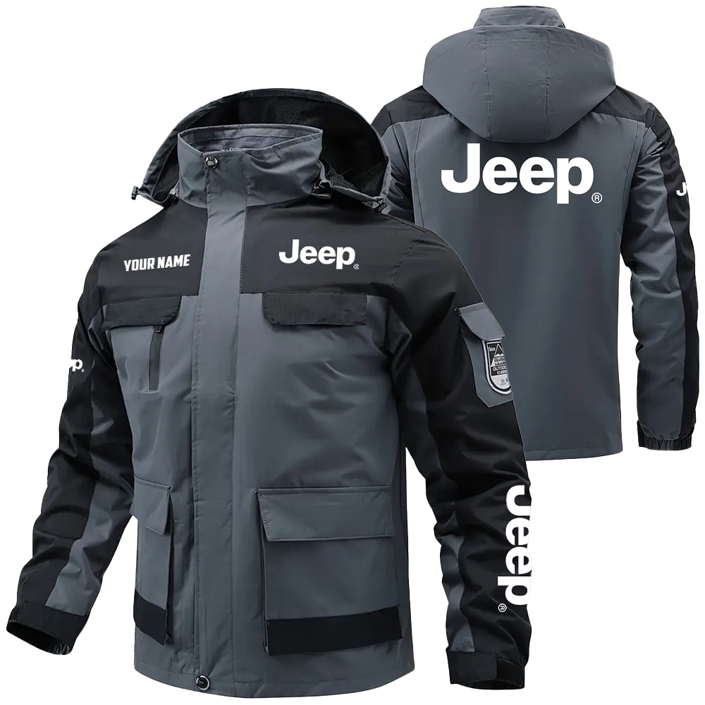 Jeep Exclusive Water Resistant Outdoor Jacket Detachable Hood OUFAV203A0819JEZ – Jeep Jacket