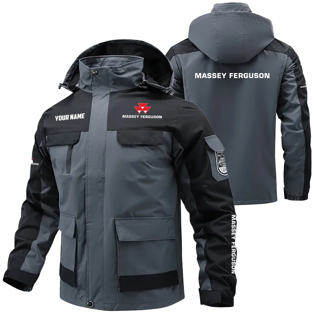 Massey Ferguson Exclusive Water Resistant Outdoor Jacket Detachable Hood OUFAV203A0819MFZ - Massey Ferguson Jacket