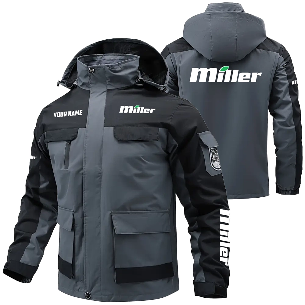 Miller Exclusive Water Resistant Outdoor Jacket Detachable Hood OUFAV203A0819MLZ - Miller Jacket