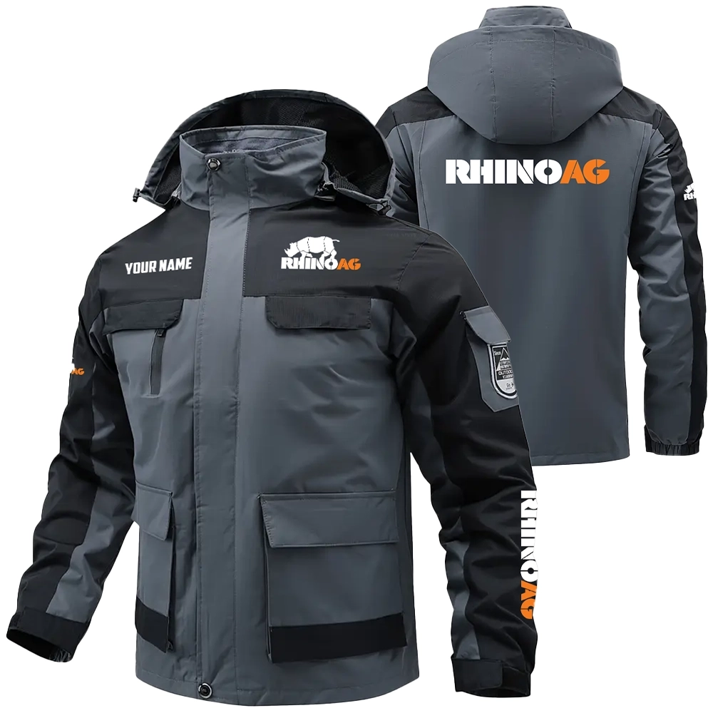 RhinoAg Exclusive Water Resistant Outdoor Jacket Detachable Hood OUFAV203A0819RAZ - RhinoAg Jacket