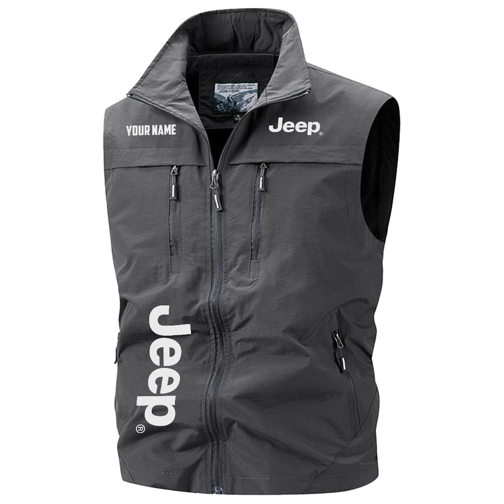 Jeep Exclusive Multi-Pocket Sleeveless Vest OUFAV2100819JEZ – Jeep Vest