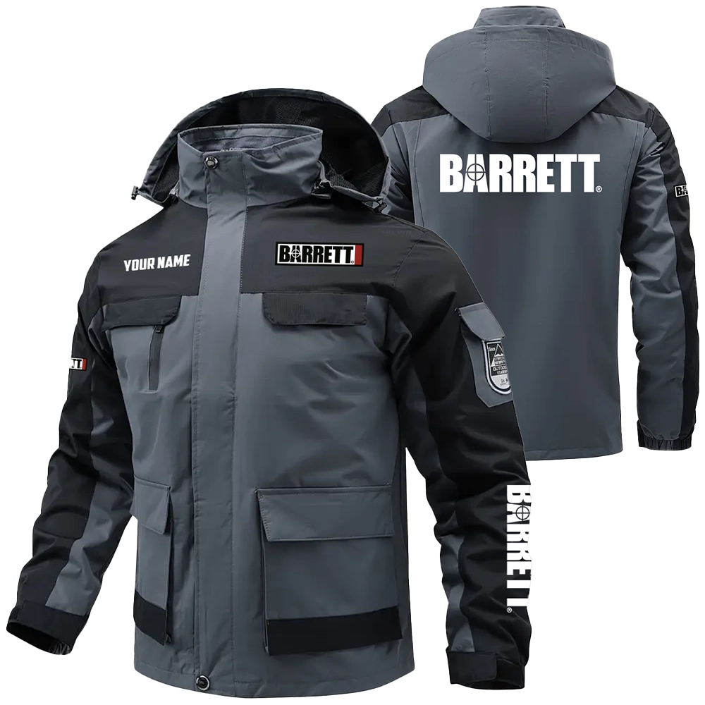 Barrett Exclusive Water Resistant Outdoor Jacket Detachable Hood OUHUV203A0815BTZ - Barrett Jacket