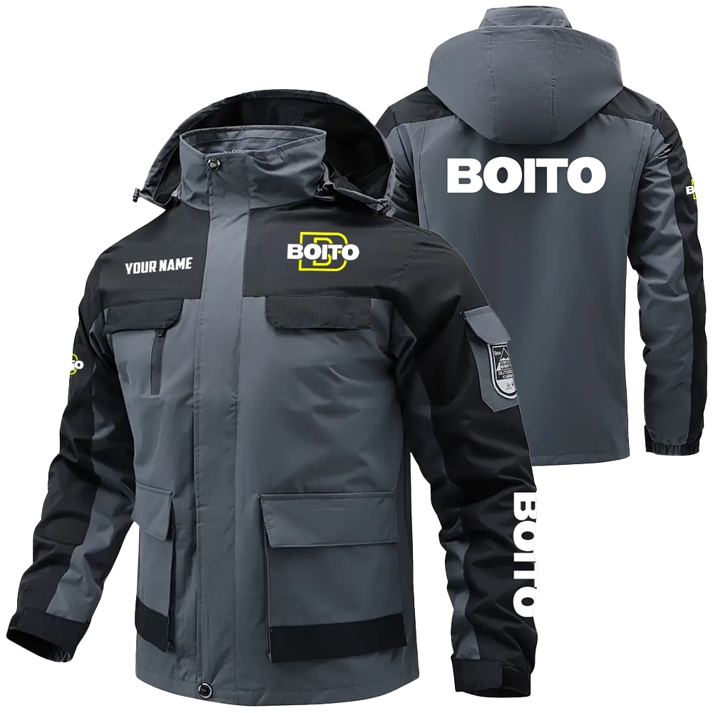 E.R. Amantino Exclusive Water Resistant Outdoor Jacket Detachable Hood OUHUV203A0815ERZ - E.R. Amantino Jacket