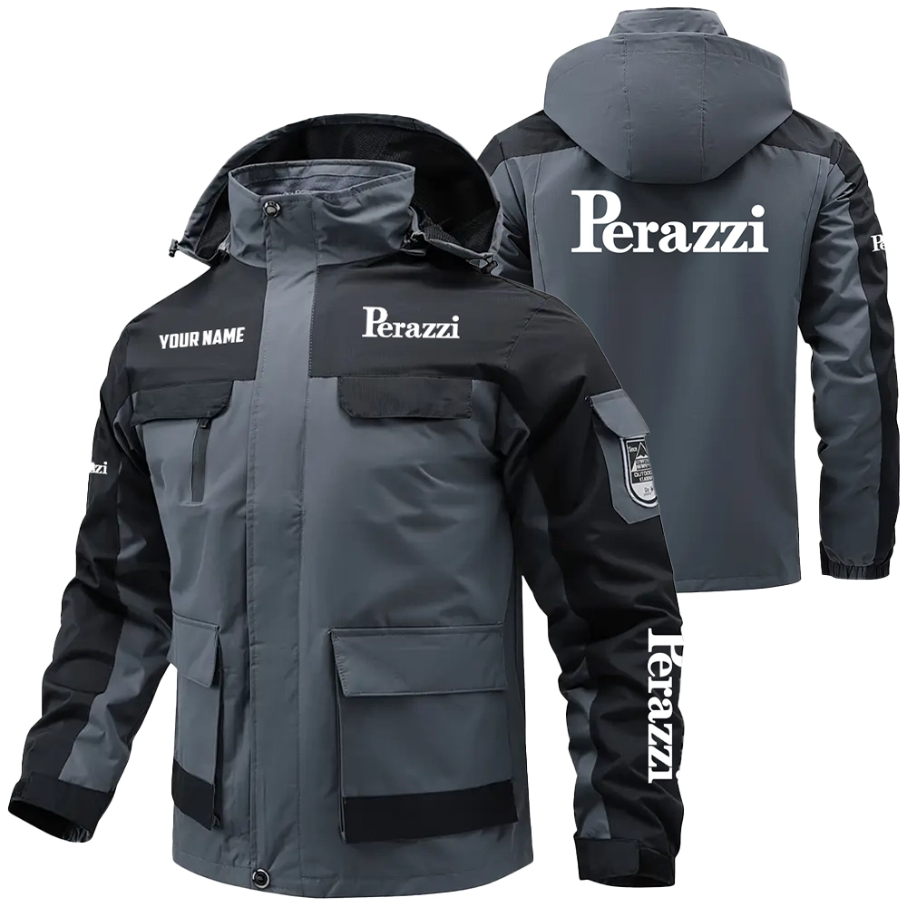 Perazzi Exclusive Water Resistant Outdoor Jacket Detachable Hood OUHUV203A0815PRZ - Perazzi Jacket